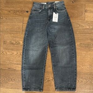 Zara Girls Barrel Fit Jeans